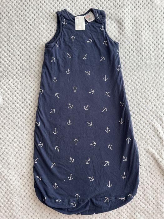 Ciepły zimowy śpiworek kotwice H&M