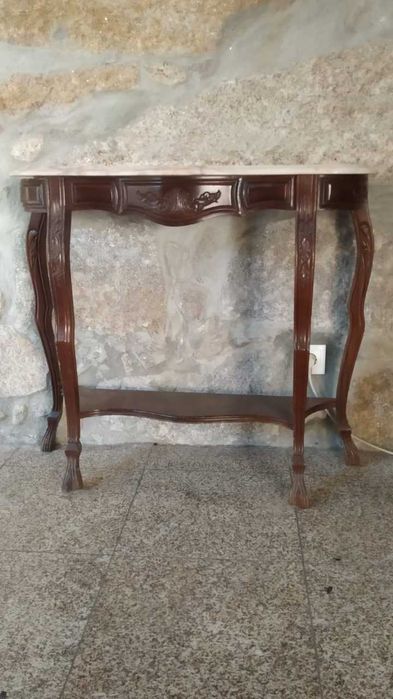 Mesa/ consola tampo mármore