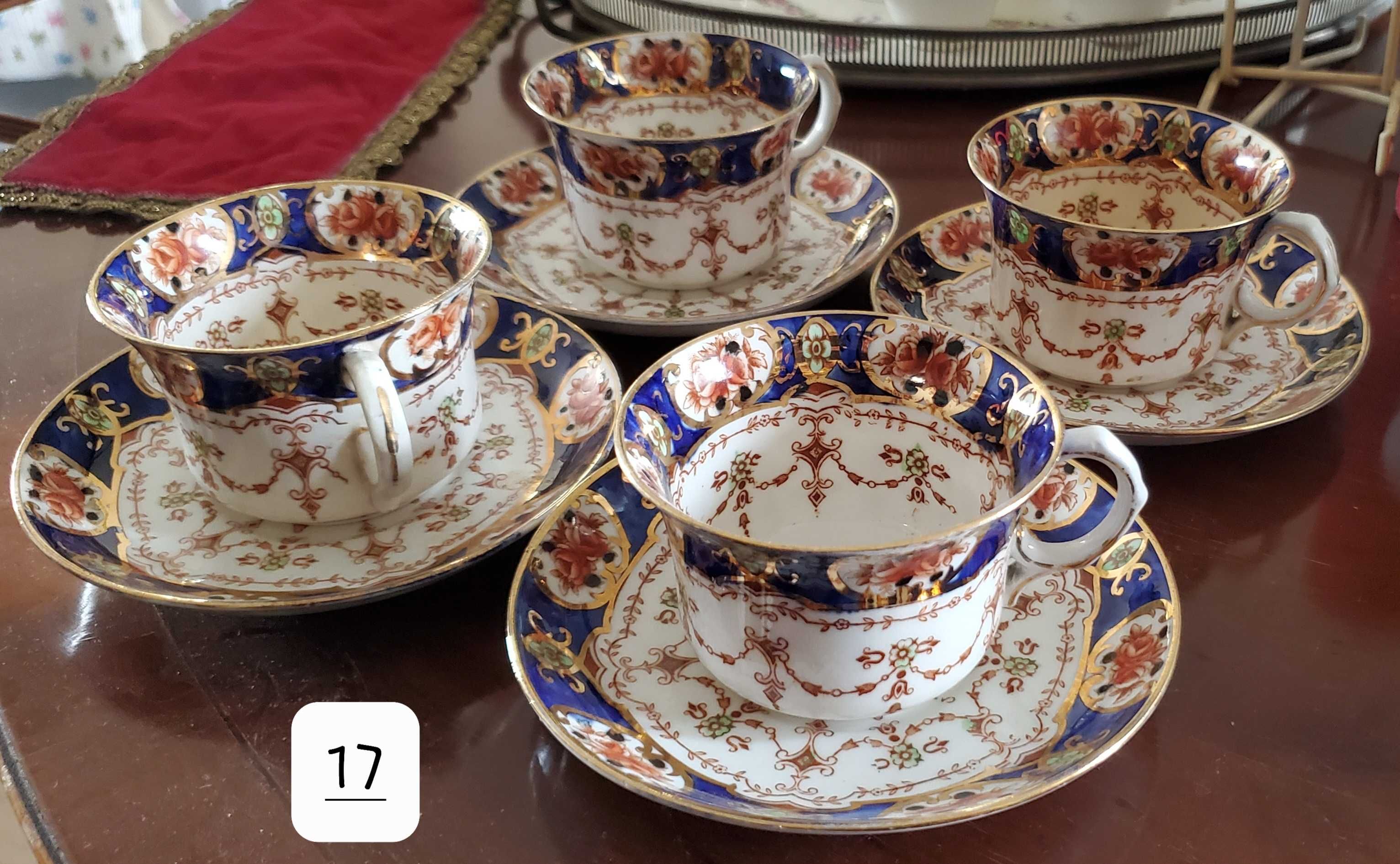 Antique Stanley Imari "City" Pattern  Tea Set