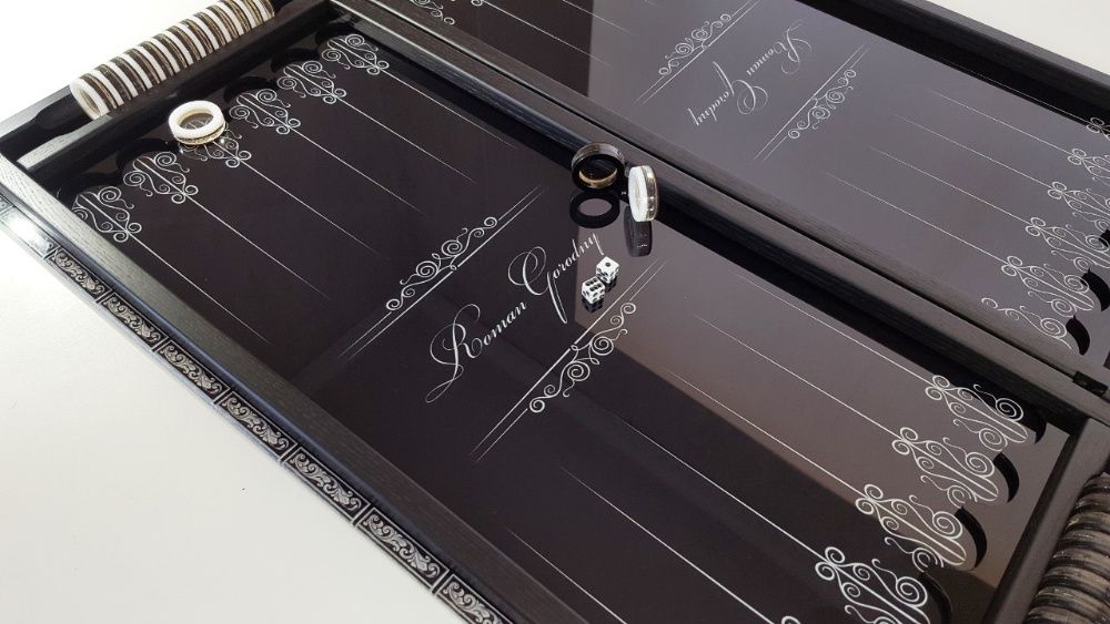 Нарды именные стекляные. Дизайн под заказ. Подарок мужу. Нарди