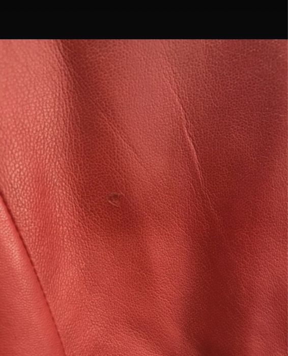 Kurtka żakiet skóra naturalna czerwona M/38