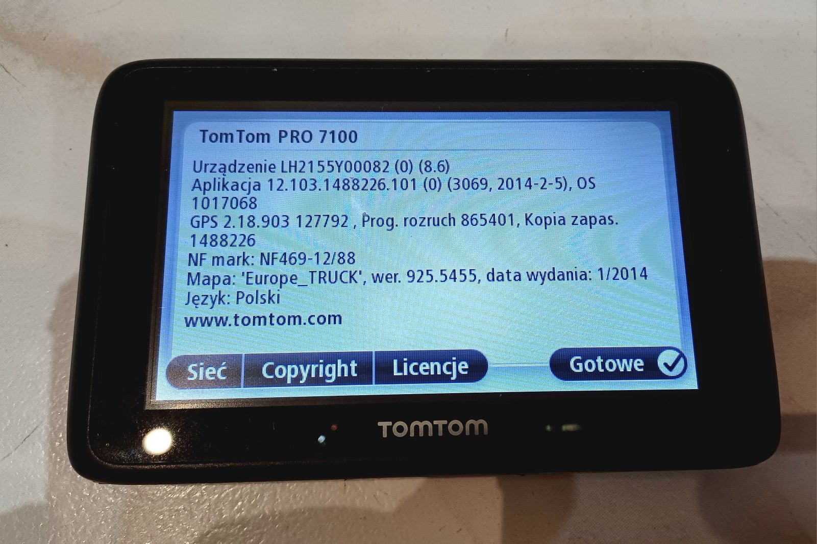 Nawigacja TomTom Pro 7100