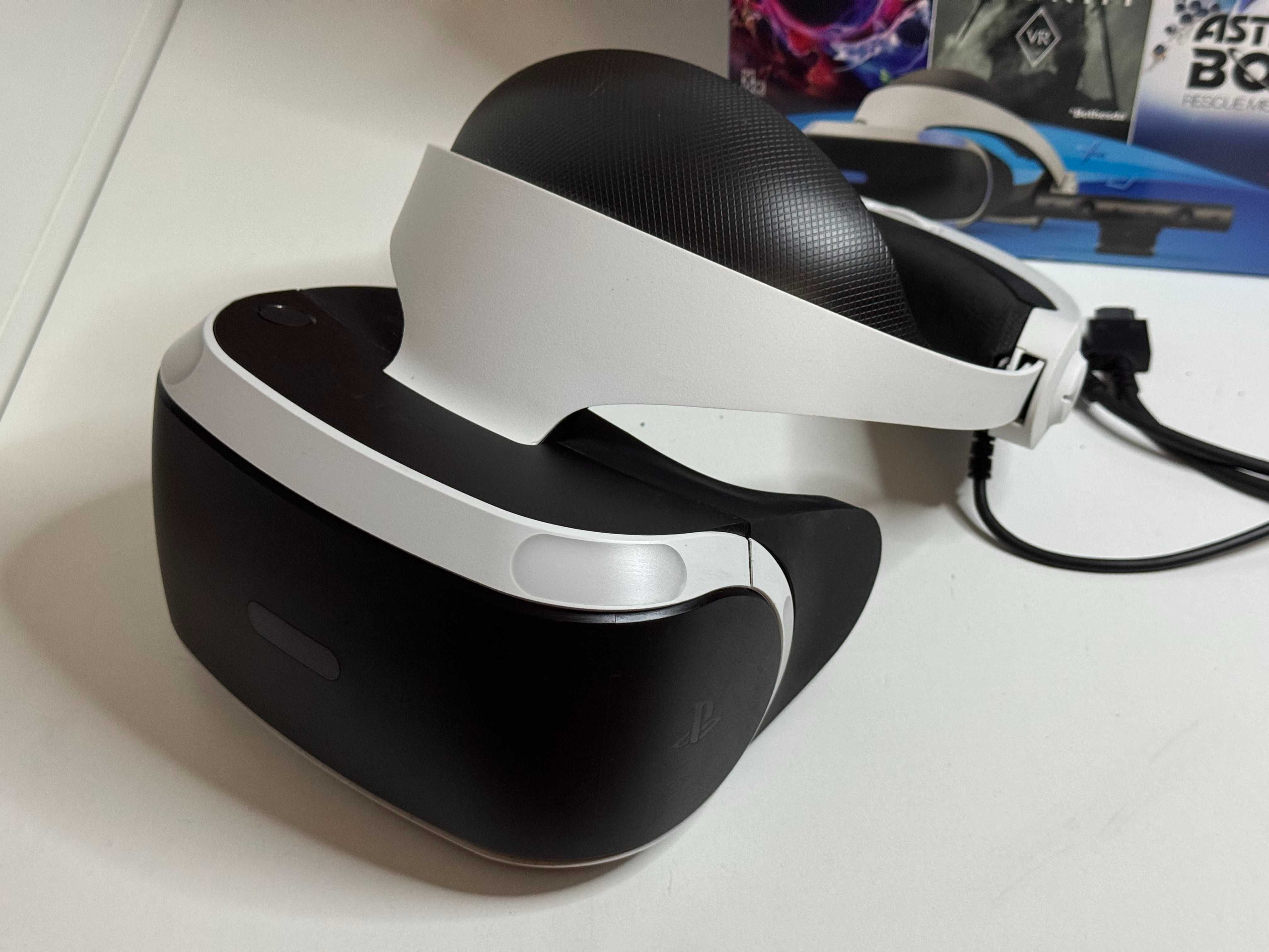 Gogle PS VR PlayStation VR Oryginalne Sony CUH-ZVR2 kable i procesor