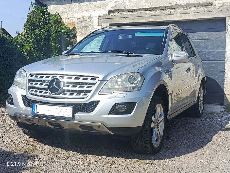 Mercedes-Benz ML 3.0 V6 231KM 7G tronic Lift LED oryginalny lakier żywe srebro...