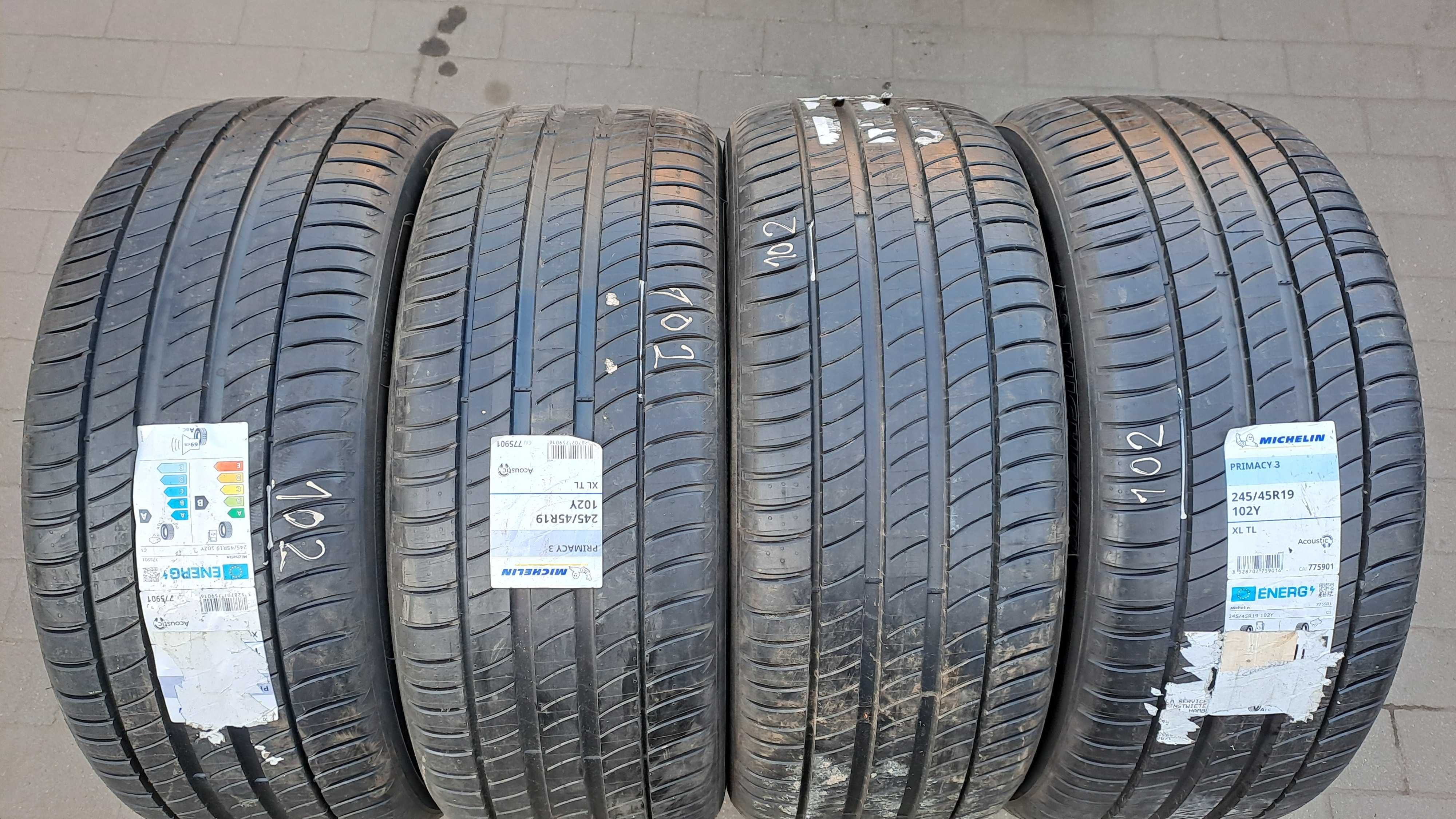 4x Opony 245 45 R 19 Michelin  Primacy 3 4szt  NOWE