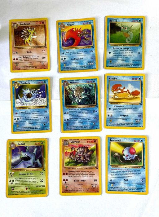 Cartas Originais Pokémon TCG - Edição Fossil