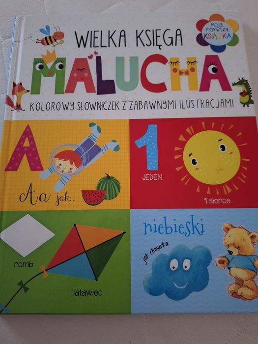 Wielka księga malucha słowniczek literki cyferki