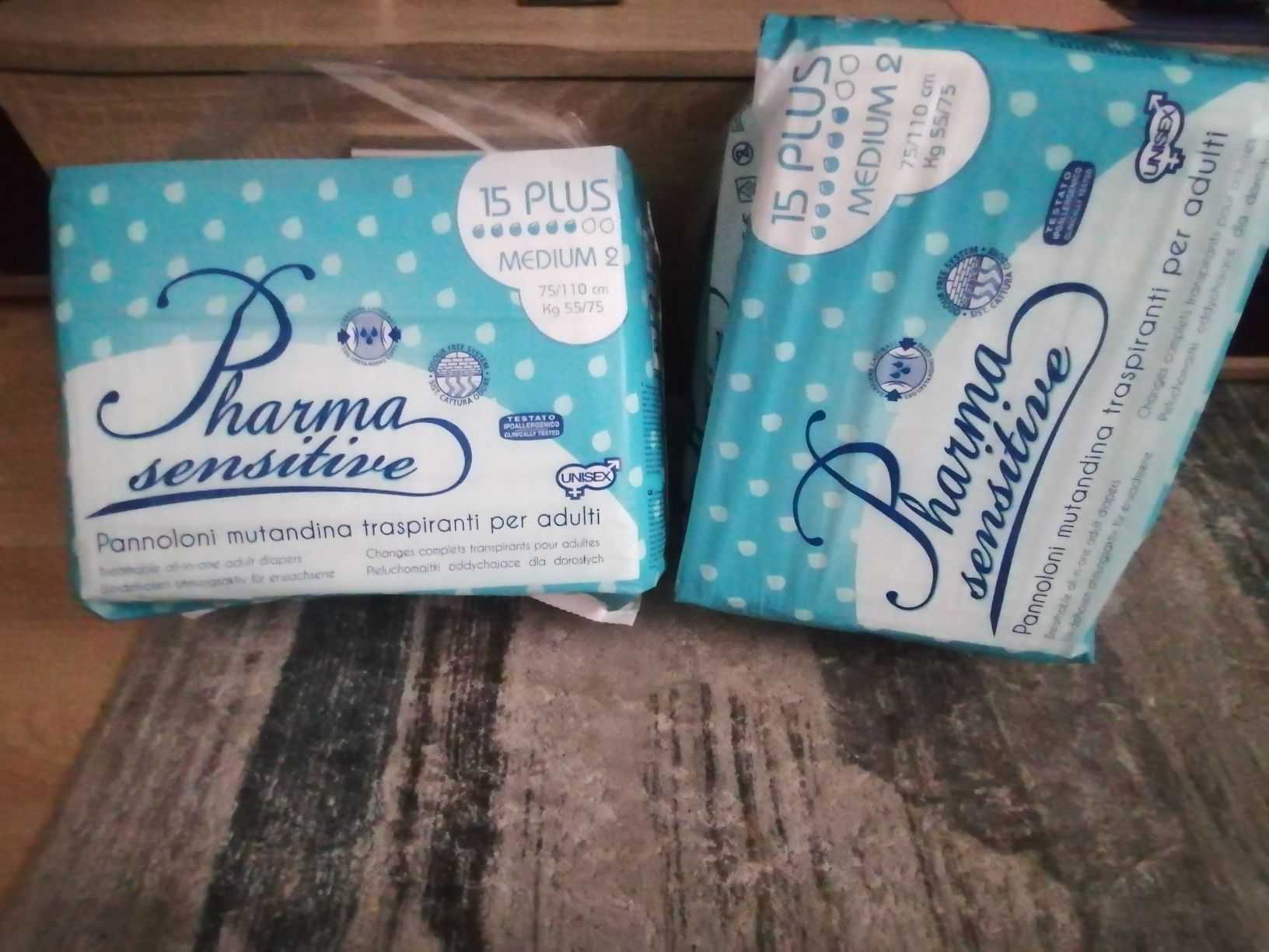 Pharma Sensitive oddychające pieluchomajtki 2x