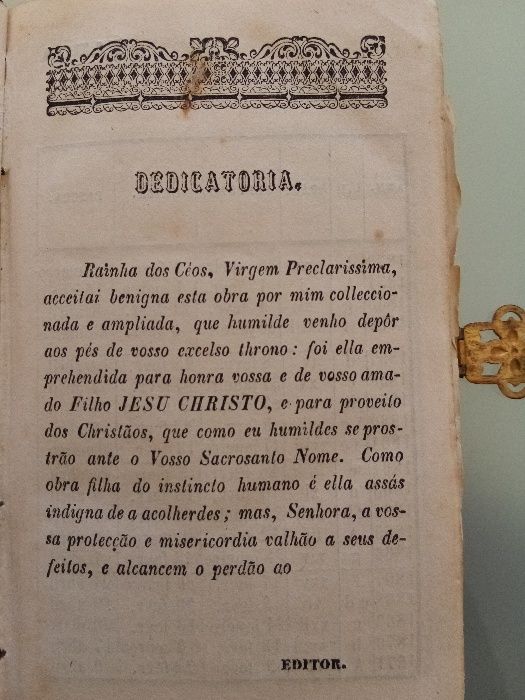 Livro de 1853 - Pequeno Livro de Missa “Manual do Devoto Cristão para