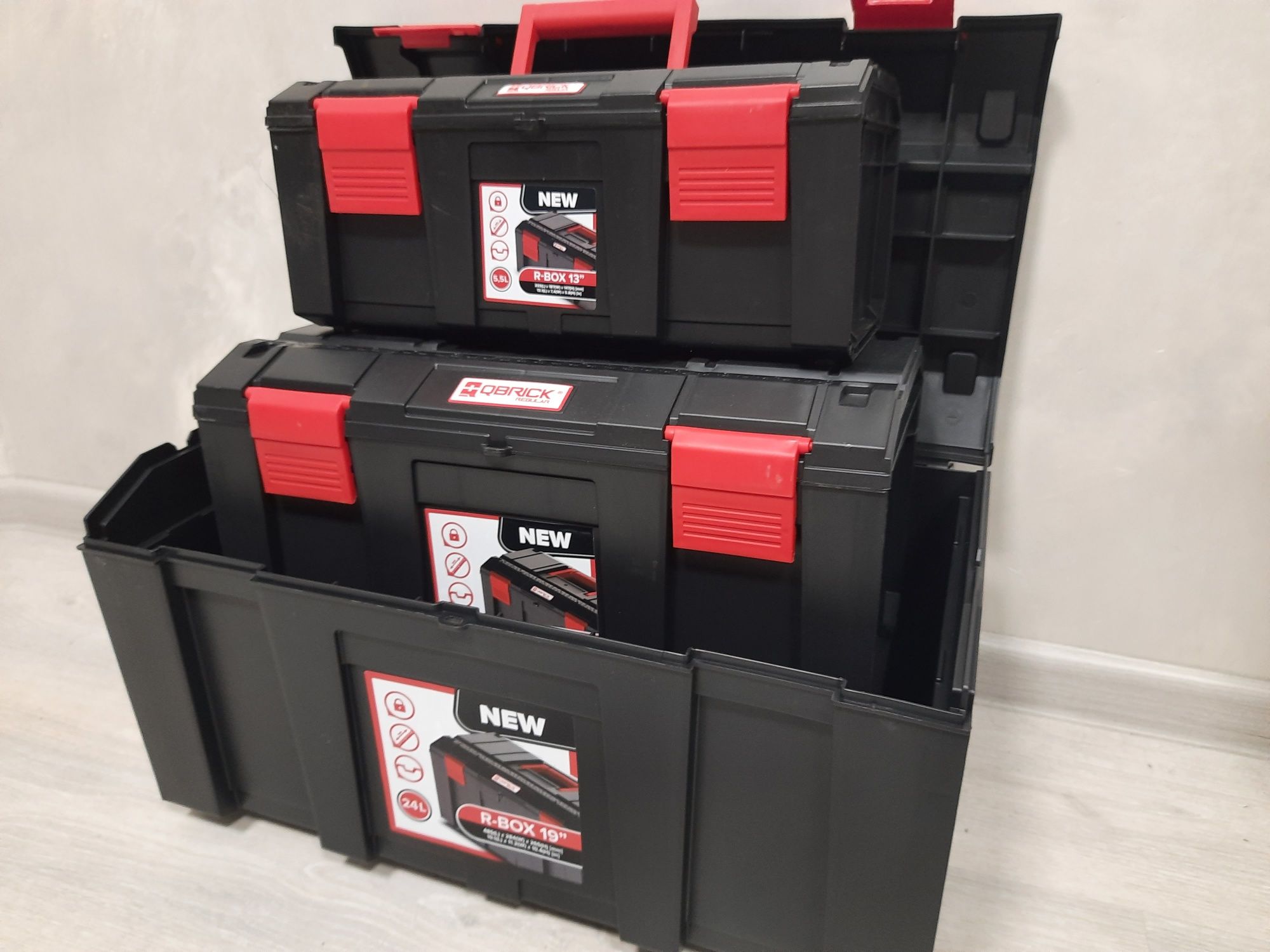 1240грн-Набор качественных ящиков для инструмента QBRICK SYSTEM
