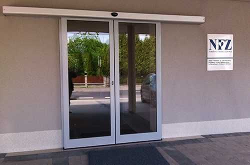 Drzwi przesuwne automatyczne do sklepu wys. 220 szer, 190