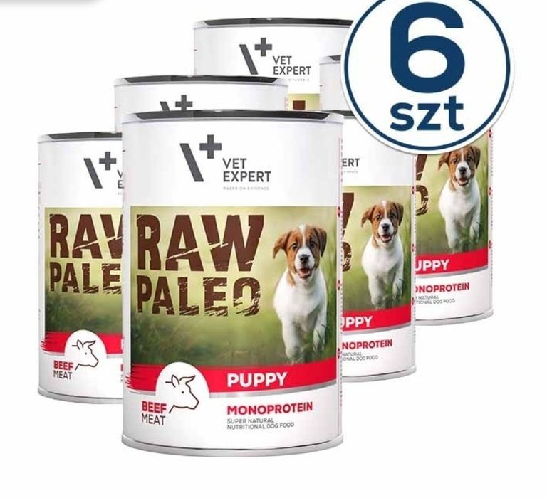 RAW PALEO PUPPY BEEF 6x400g- dla szczeniąt monoproteina z wołowiną