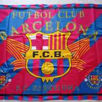 Wielka stara flaga FC Barcelona z oficjalnego sklepu Camp Nou 1992 rok