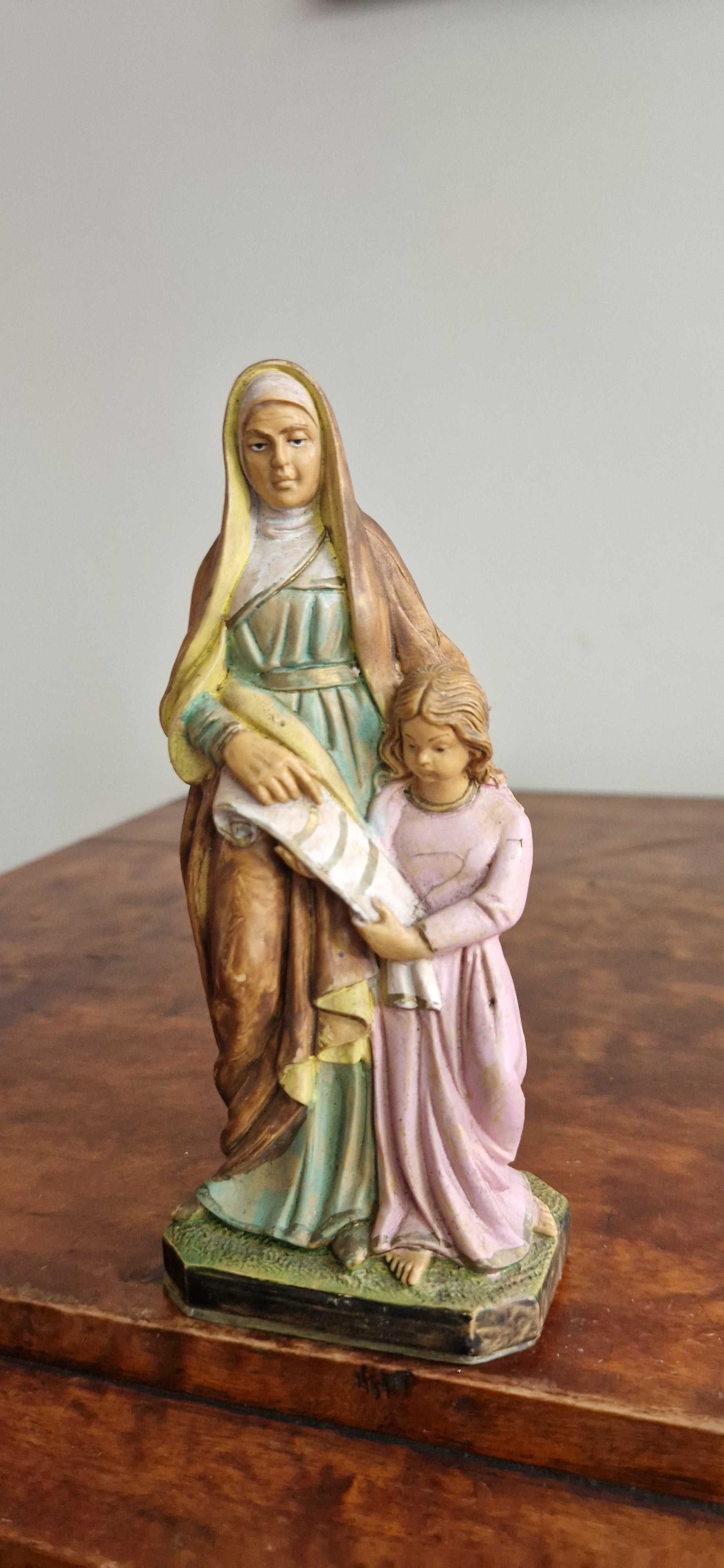 Figura rzeźba Italy Św. Anna antyk stare dewocjonalia Włochy