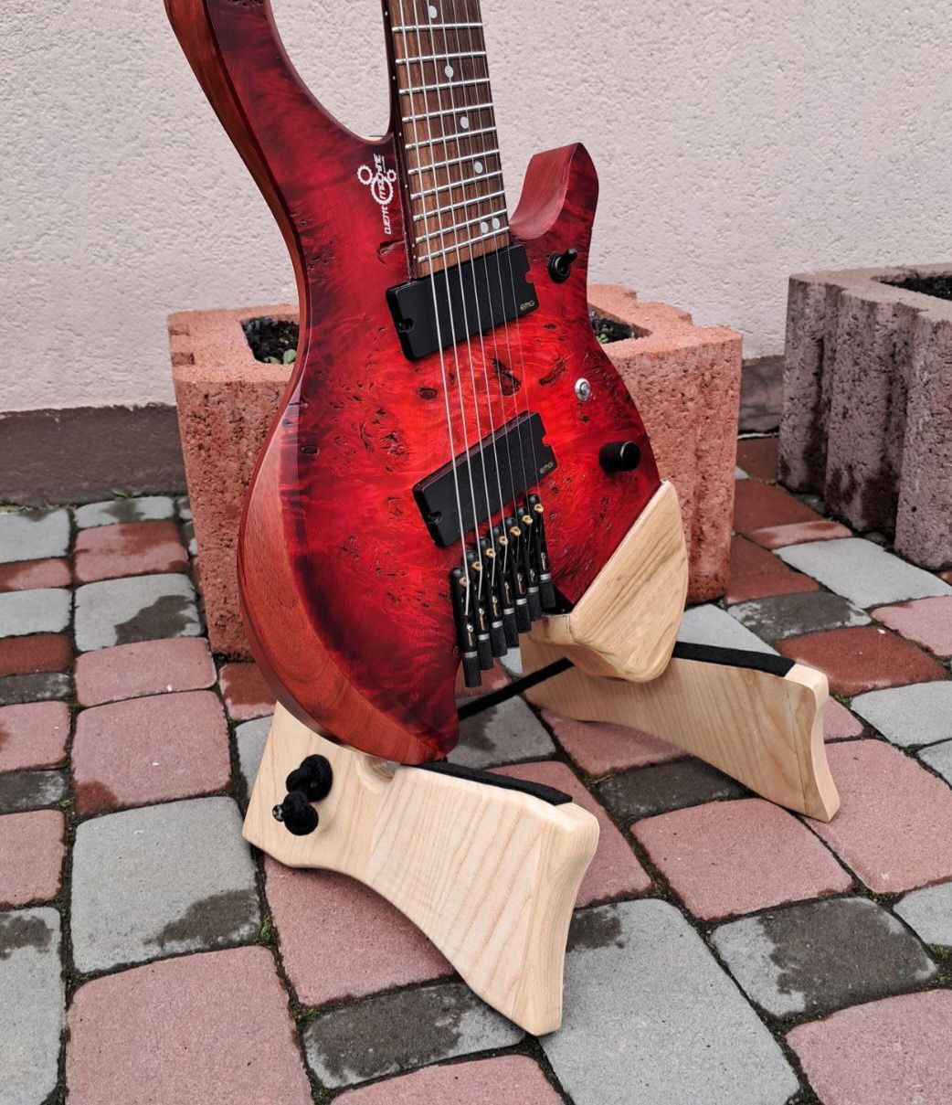 Стійка підставка підлогова ясенева ясень для інструментів гітара ліра