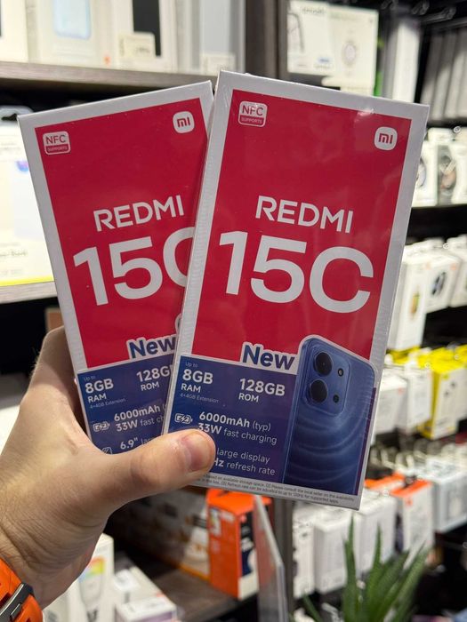 Xiaomi Redmi 15C 4/128GB Mint Green, Midnight Black