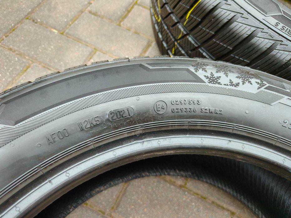 225/55 101V R17 BARUM Polaris 5 2021r 7.5mm ZIMOWE 4szt Opony Ładne