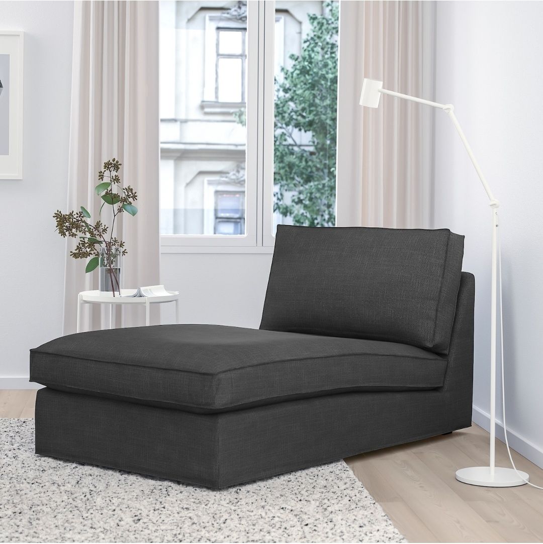 Chaise-longue Kivik, Ikea, capa castanha.