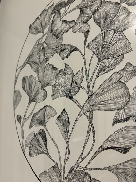 Grafika print milorzab w ramie 52x52 cm