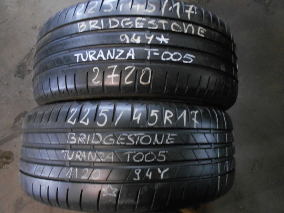 OPONY 225/45R17 BRIDGESTONE TURANZA T005 DOT 2720 7.1MM