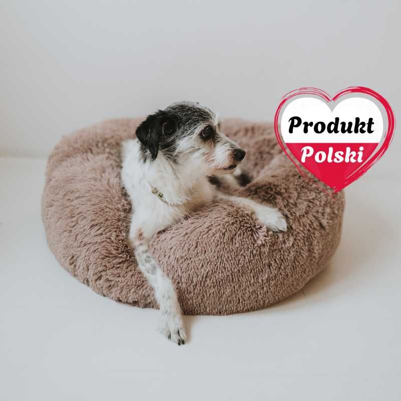 Legowisko  dla psa kota PREMIUM Pluszowa Chmurka Polska Beż Karmel