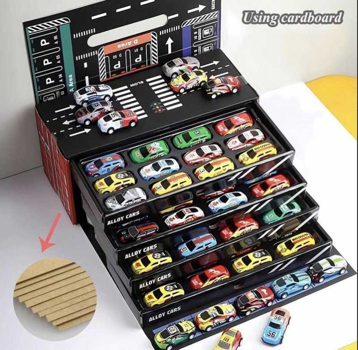 Набор детских гоночных машинок в контейнере 48 шт. Набір машинок 48 шт