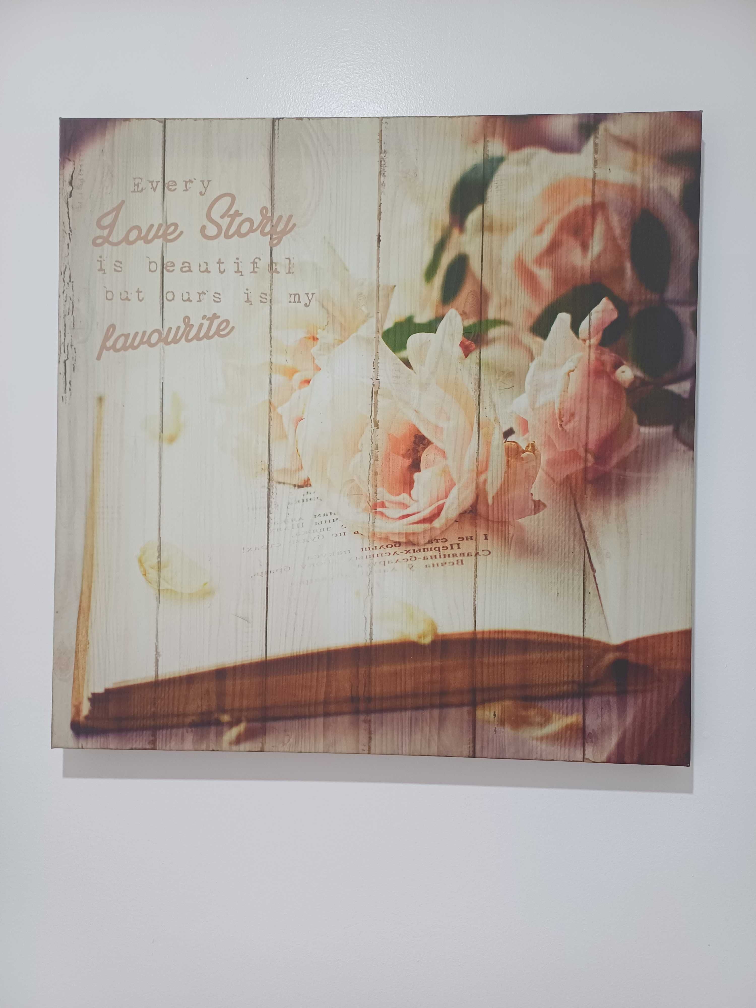 4 Quadros tela impressa 37,5 X 37,5