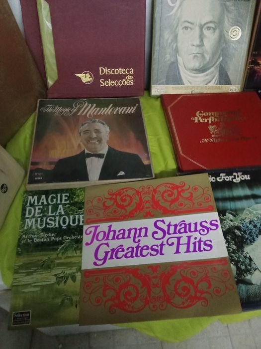 Discos vinil antigo.