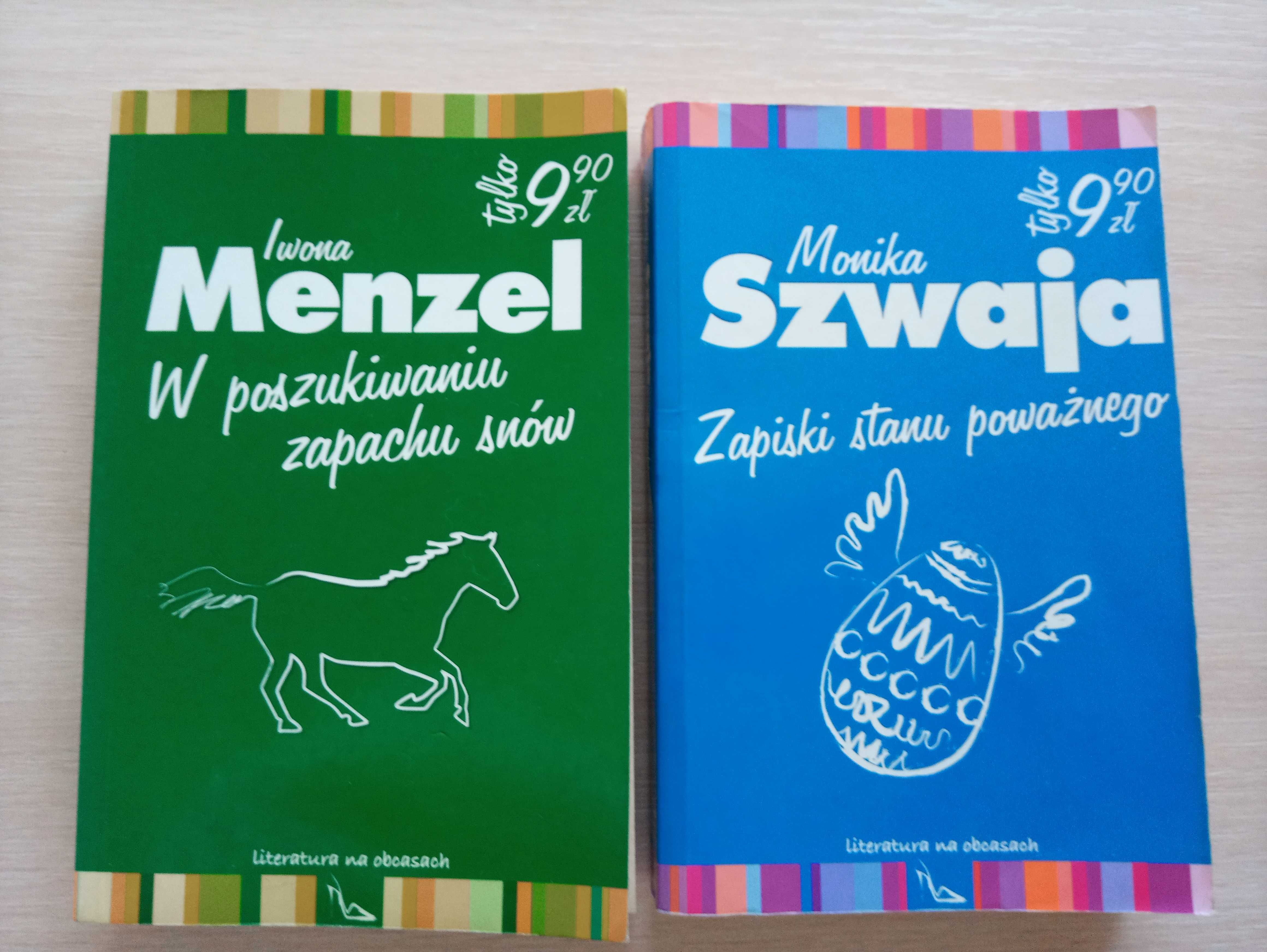 Książki: "Zapiski stanu poważnego" i "W poszukiwaniu zapachu snów"