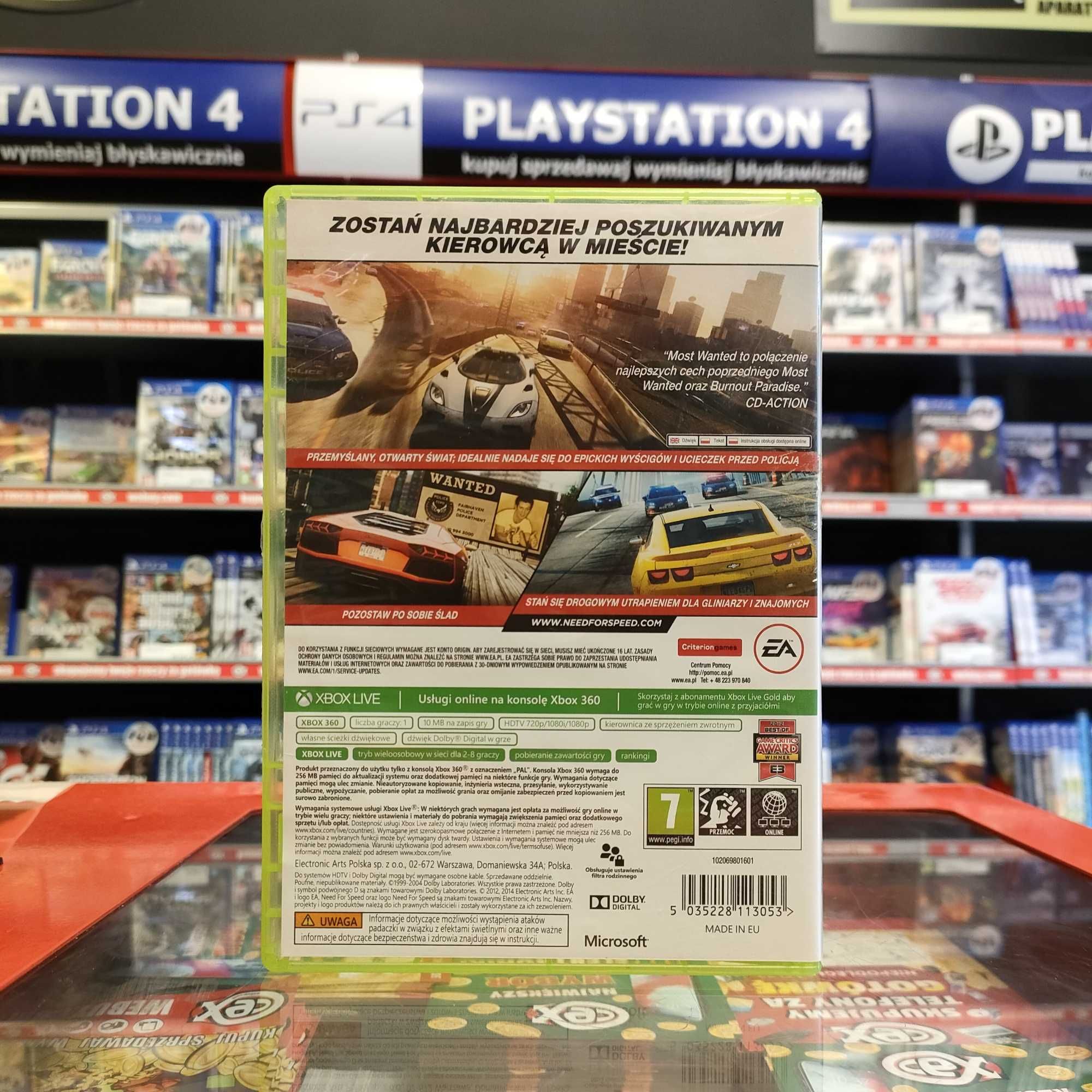 Need For Speed Most Wanted 12' [ XBOX 360 ]