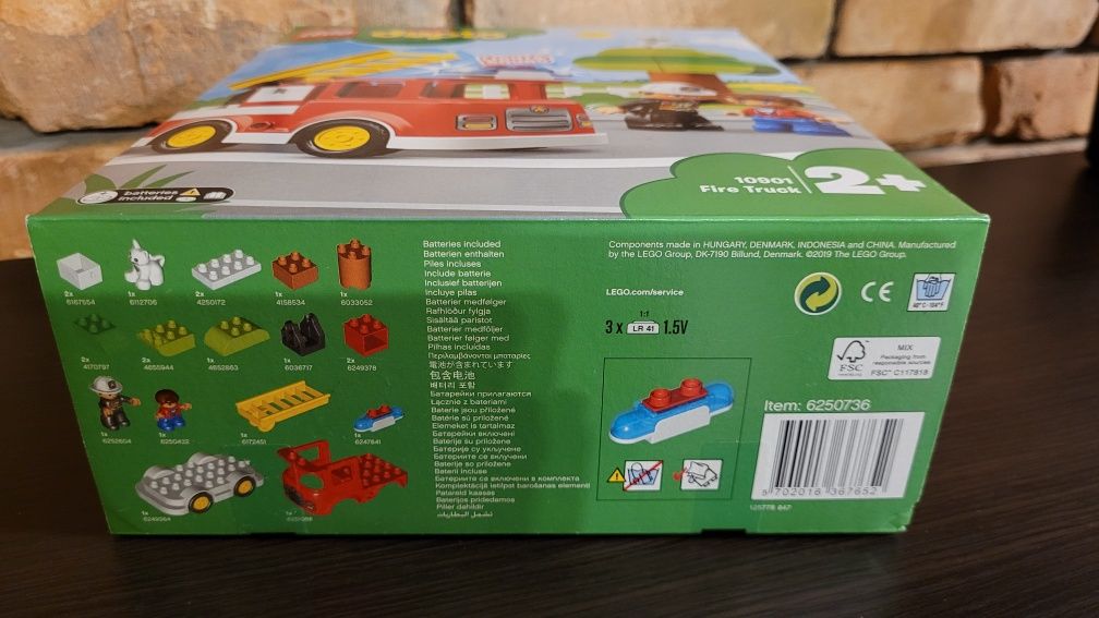 Lego Duplo 10901 klocki Wóz strażacki z syreną