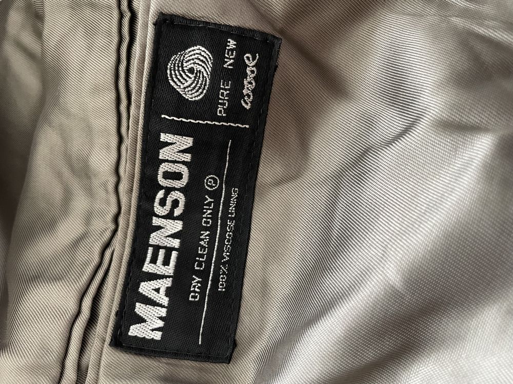 Marynarka męska Maenson Vintage 70s L  kratka 100% wełna