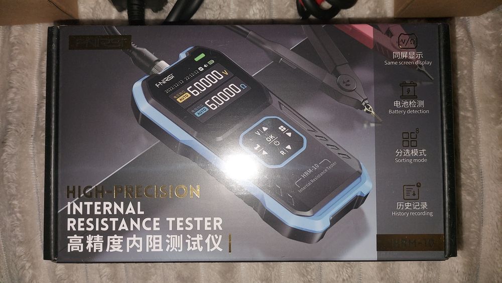 Тестер Fnirsi HRM-10, міліметрометр вимірювач внутрішнього опору