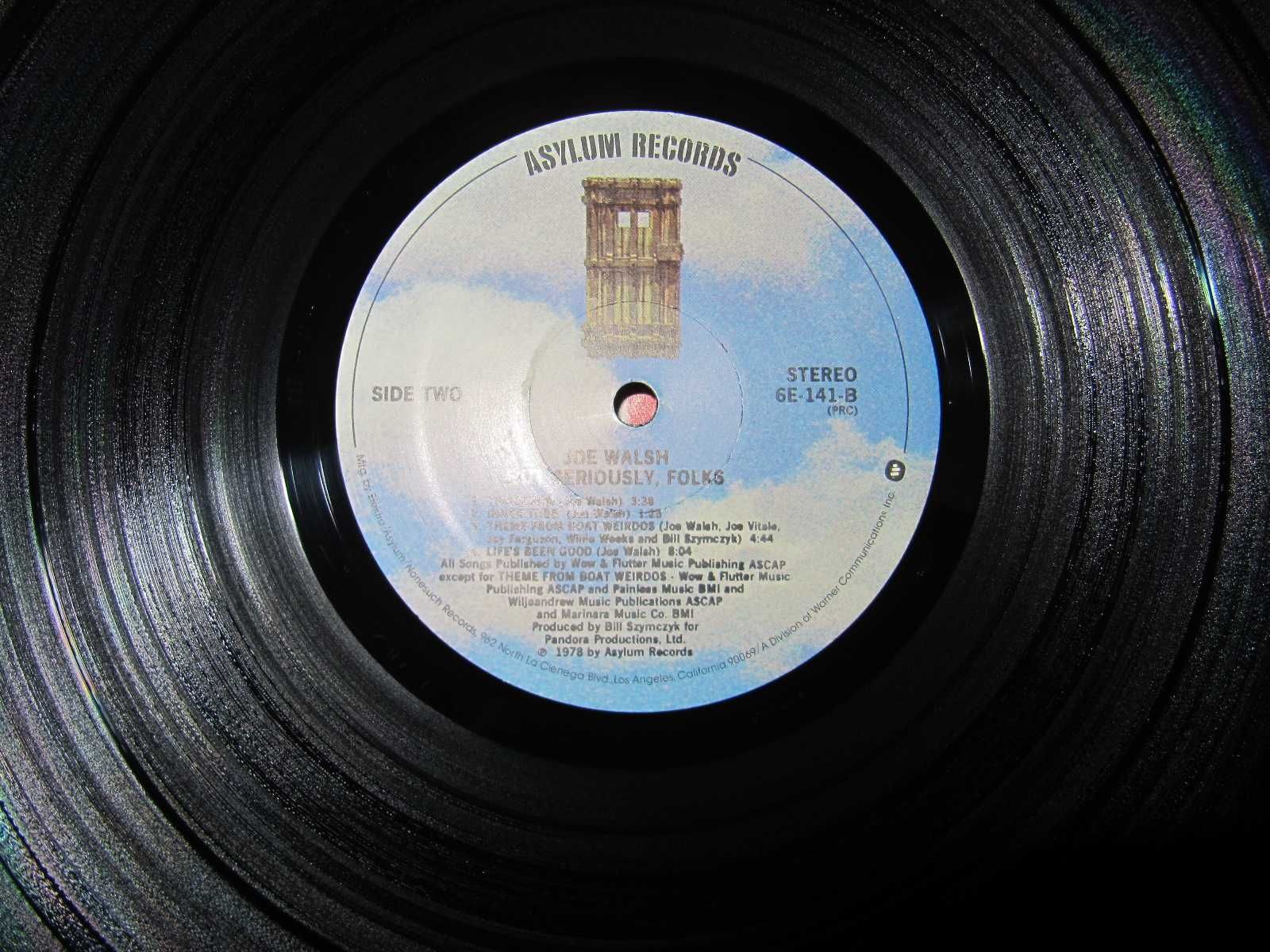 Виниловый Альбом JOE WALSH -But Seriously, Folks- 1978 *Оригинал (USA)