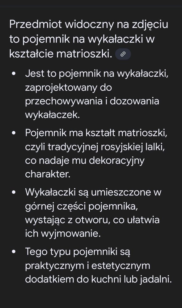 Drewniany pojemniczek na wykalaczki