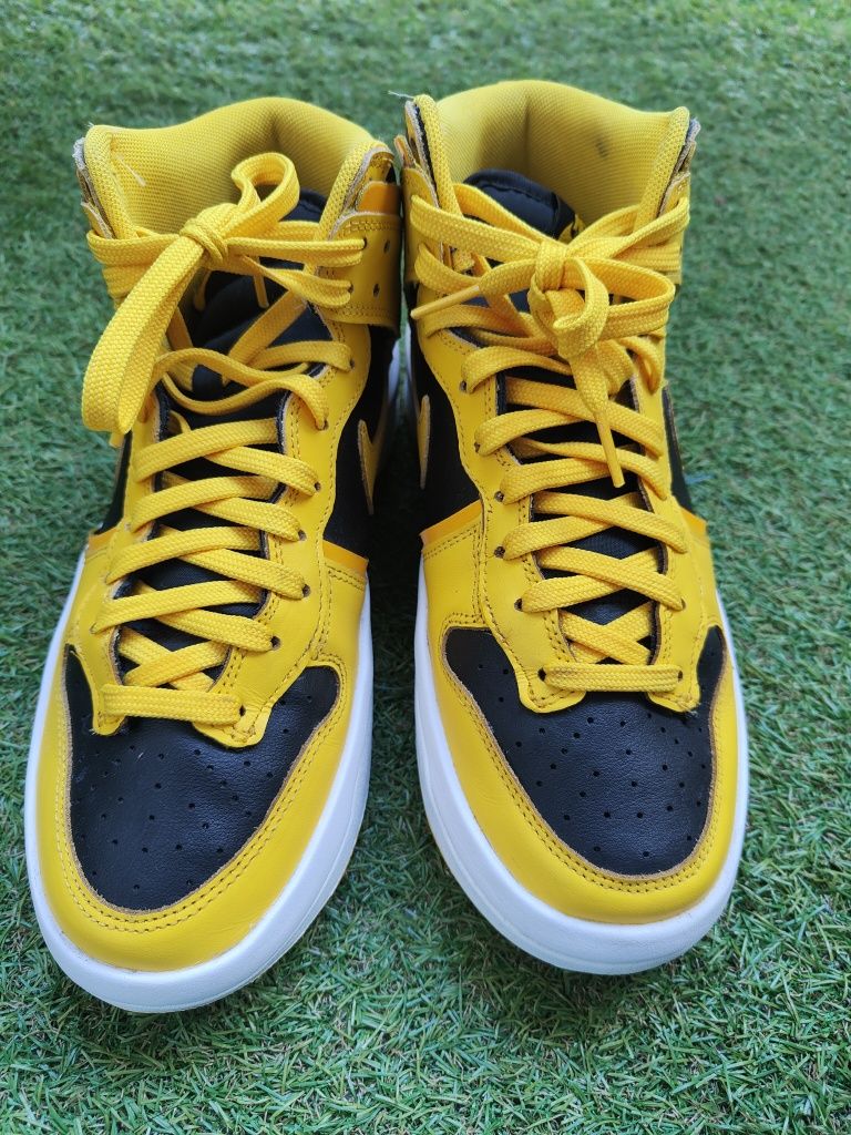 Nike dunk up jordan taxi yellow Black czarne żółte