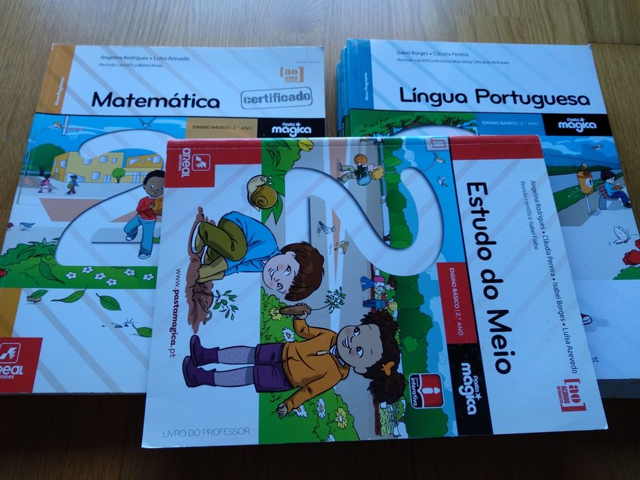 Pasta mágica3.Manual e livro de fichas pt, mar e e.meio. intactos!