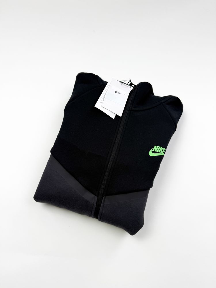 Оригінал! Чоловіче Зіп Худі Nike Tech Fleece сіро-чорне (S/L) / Нове!