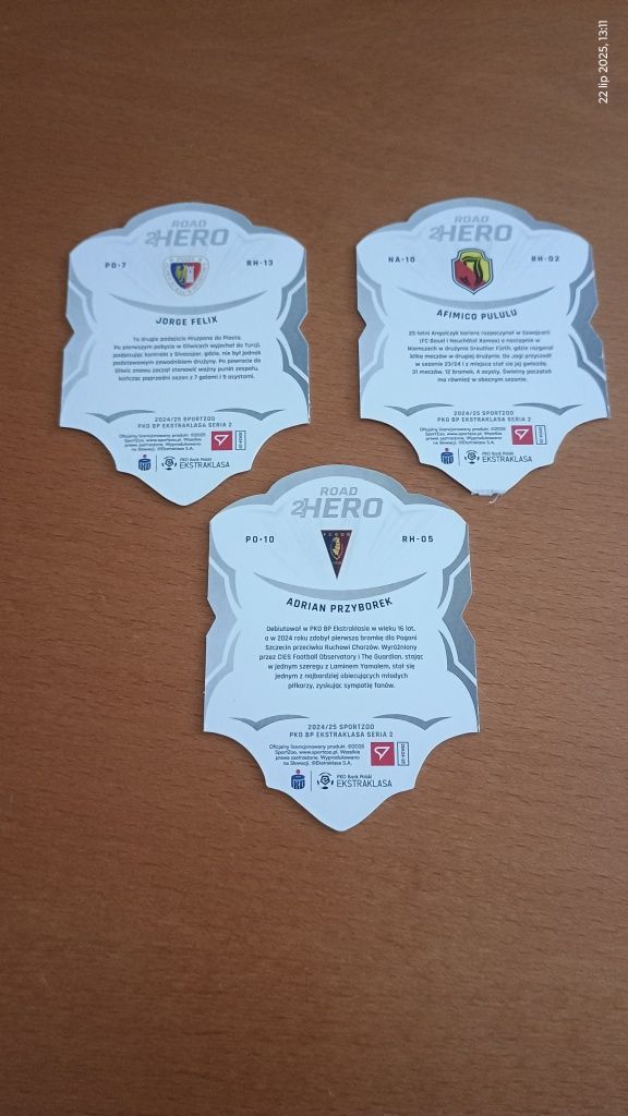 Karty ekstraklasa road2hero do negocjacji