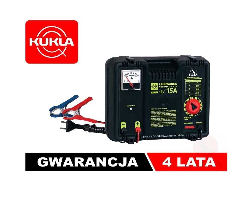ŁADOWARKA automat KUKLA 15A - WET, AGM, GEL - max 180Ah - gwar. 4 lata