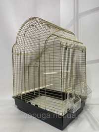 Клітка для малих та середніх птахів 700золото 42х30х57 см