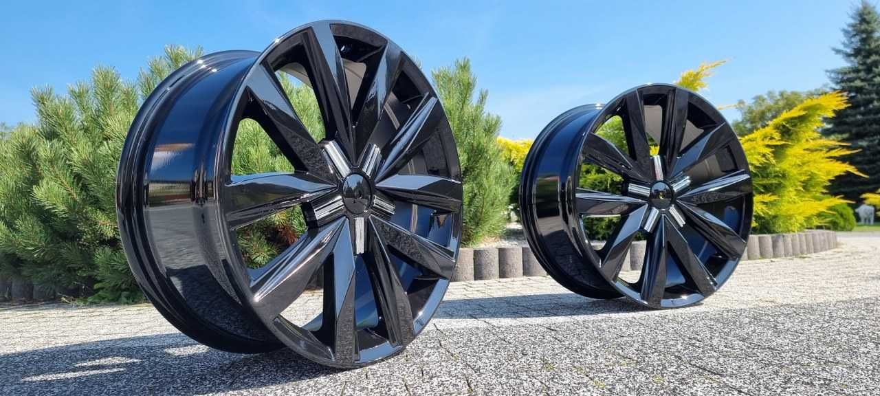 Nowe FELGI B1351 do BUS VW T5 T6 AMAROK 18 Cali Czarne Wzmacniane