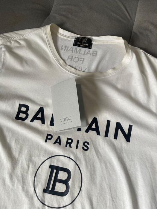 Balmain Paris Vitkac T-shirt Męski Koszulka XXL XL Jak Nowa