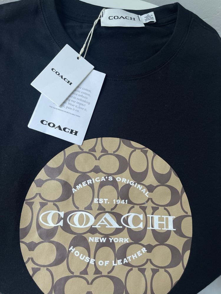 Футболка Coach, розмір М( маромірить на S)