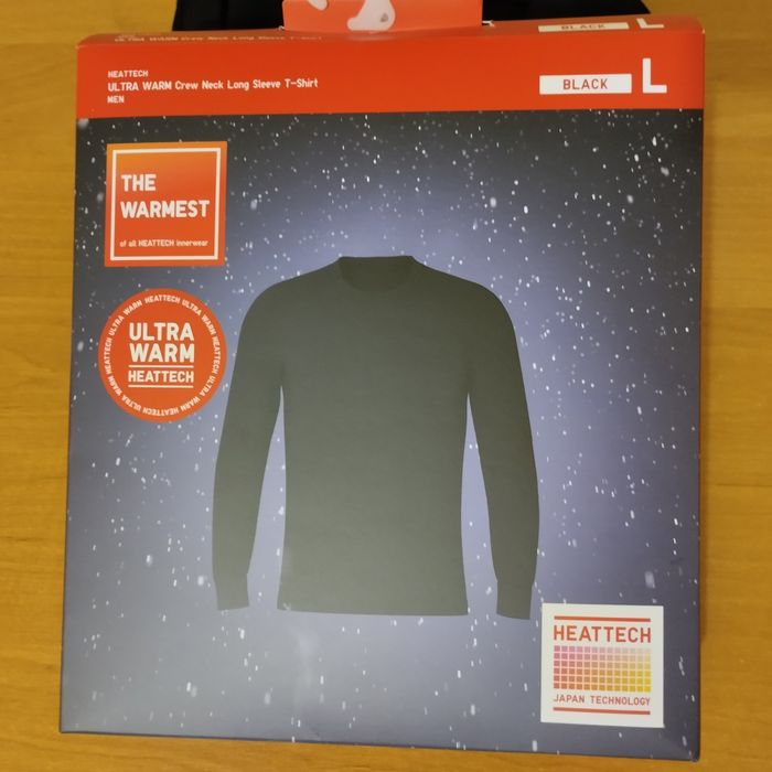 Термокофта мужская  НЕATTECH, размер L, новая Япония