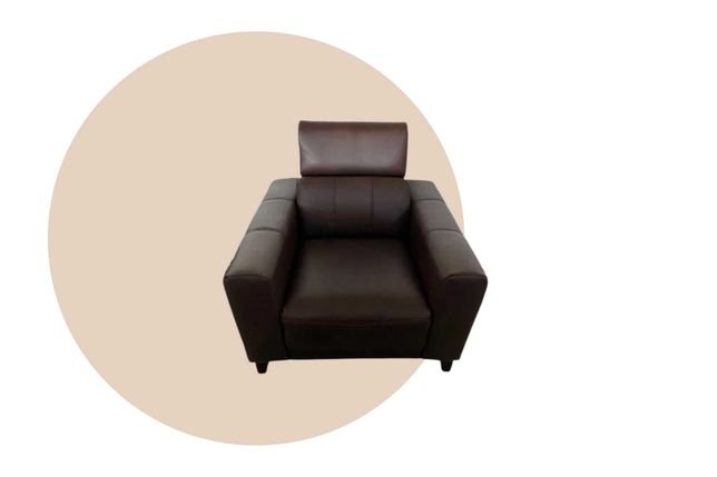 Fotel telewizyjny z elektryczną funkcją relaksu naturalna skóra