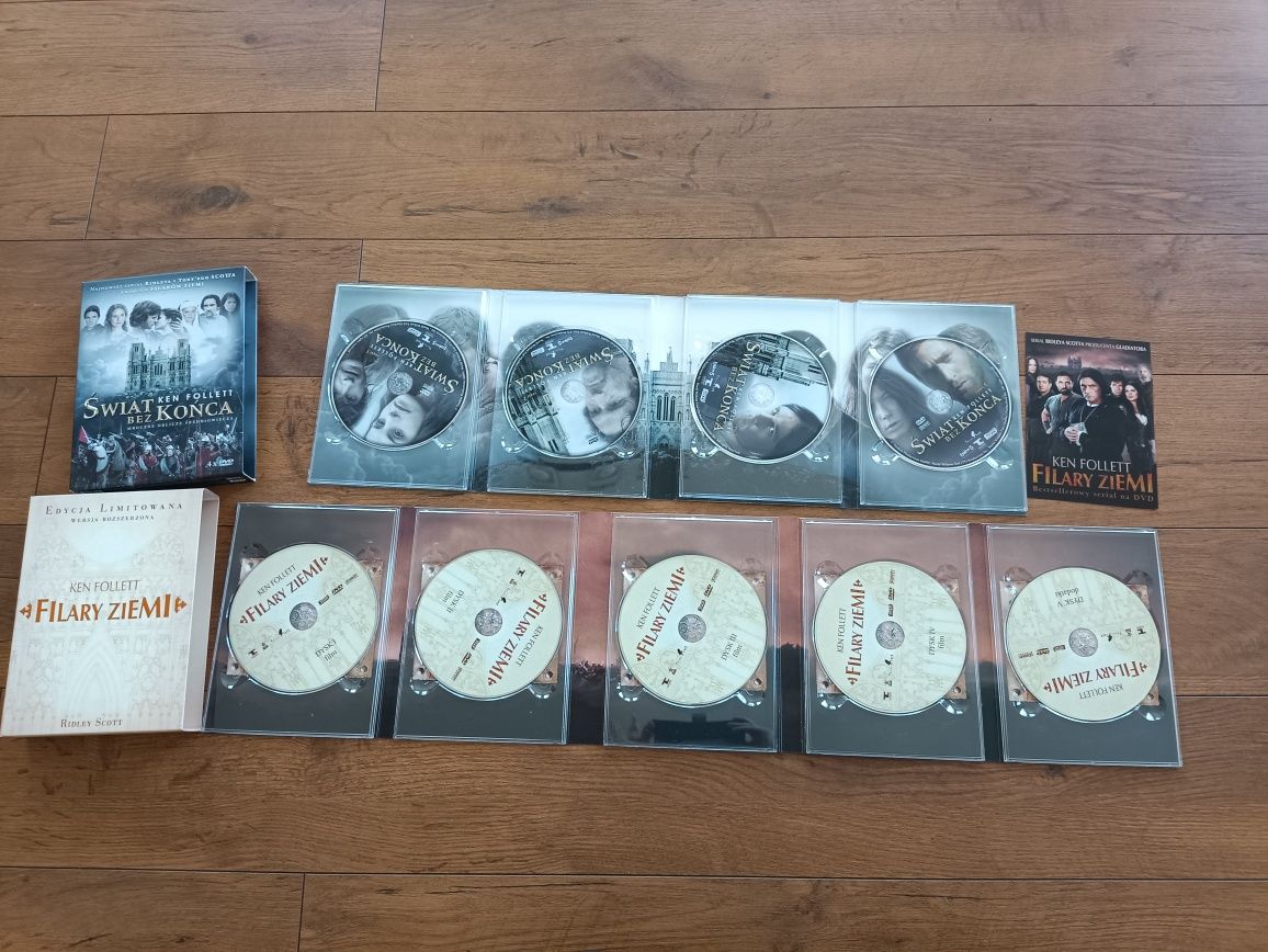 Filary ziemi Świat bez końca 2 boxy DVD Zestaw Komplet Pakiet