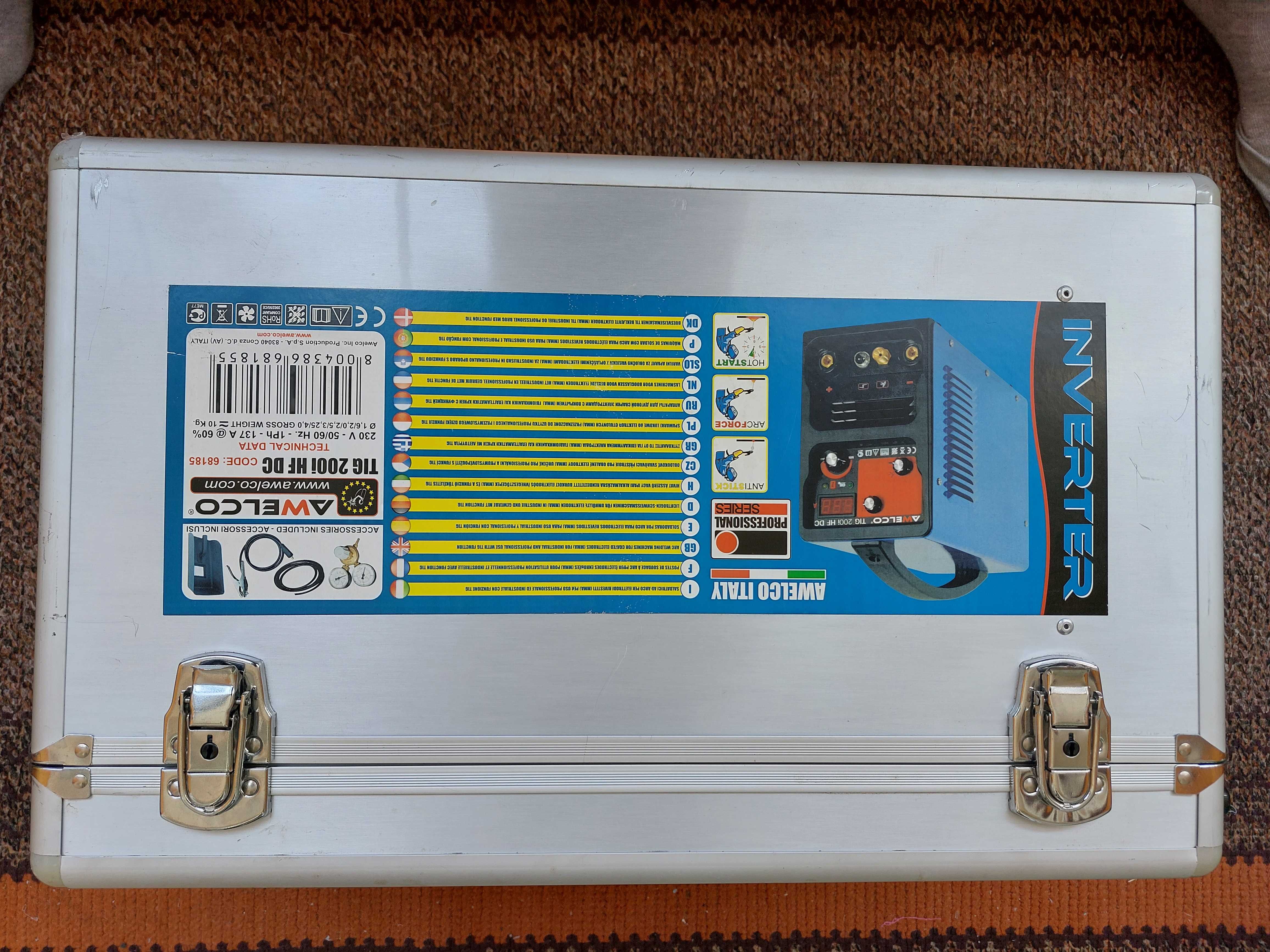 Зварювальний інвертор AWELCO TIG 200I HF-DC.  Новий.