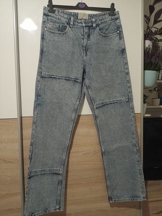 Niebieskie jeansy męskie Croop