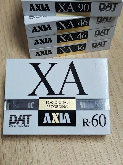 Kasety DAT firmy AXIA (produkcja FUJI), XA R-46, 60, 90 - nowe, folia